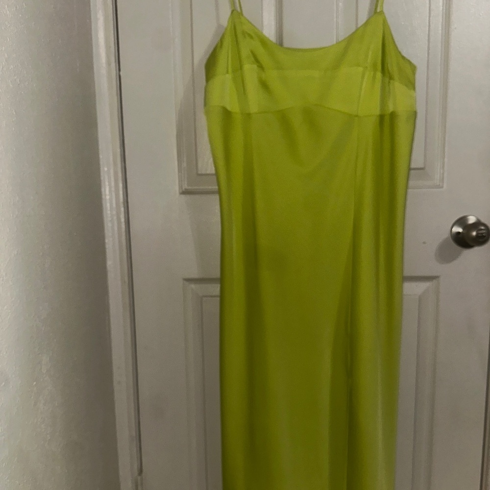 Lime green dress